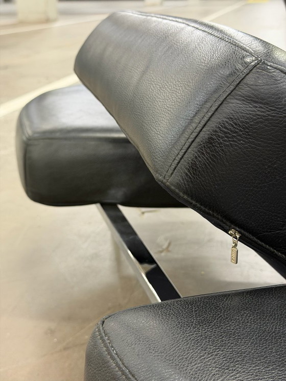 Image 1 of Sofá Edra Flap | Cuero negro