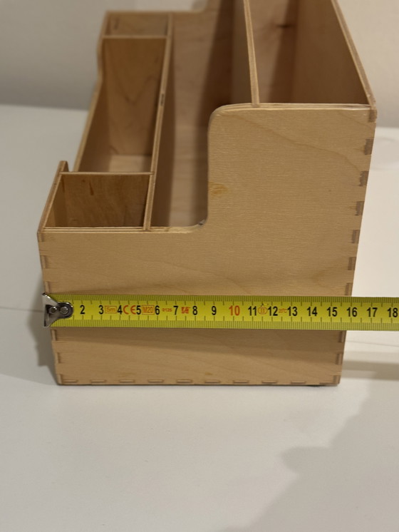 Image 1 of Vintage IKEA desk organizer plywood wood 90s