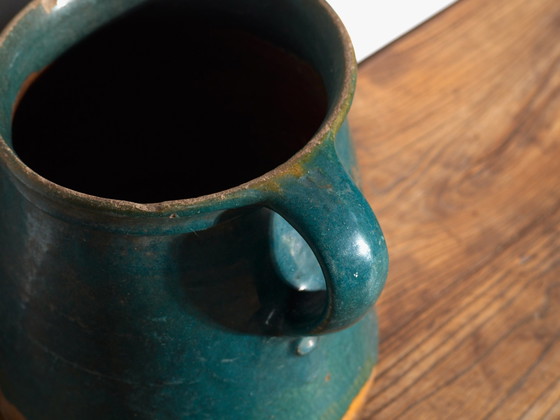 Antique folk glazed pottery pot – Central Europe, circa 1930 – Plant pot, Rustic (photo 16 of 40)
