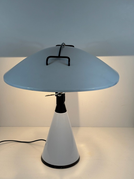 Radar 676 Lamp Elio Martinelli for Martinelli Luce 1977 Lacquered Metal, Table lamps, White (photo 2 of 15)