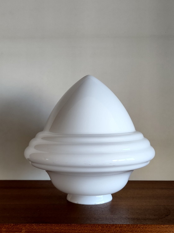 Art Deco Giso Lamp Eikel – Gispen, Plafondlampen, Metal, Glass (photo 6 of 12)