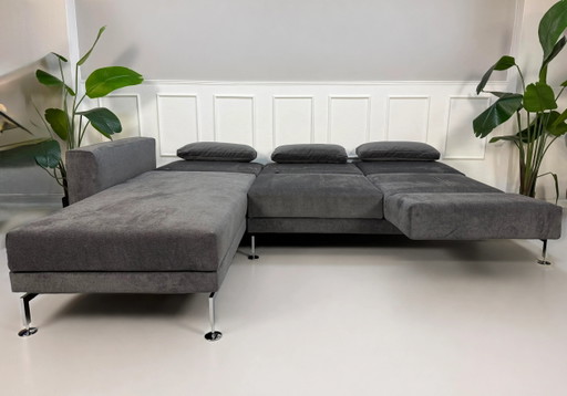 Brühl Moule Ecksofa Stoff Sofa Grau Ausstellungsstück