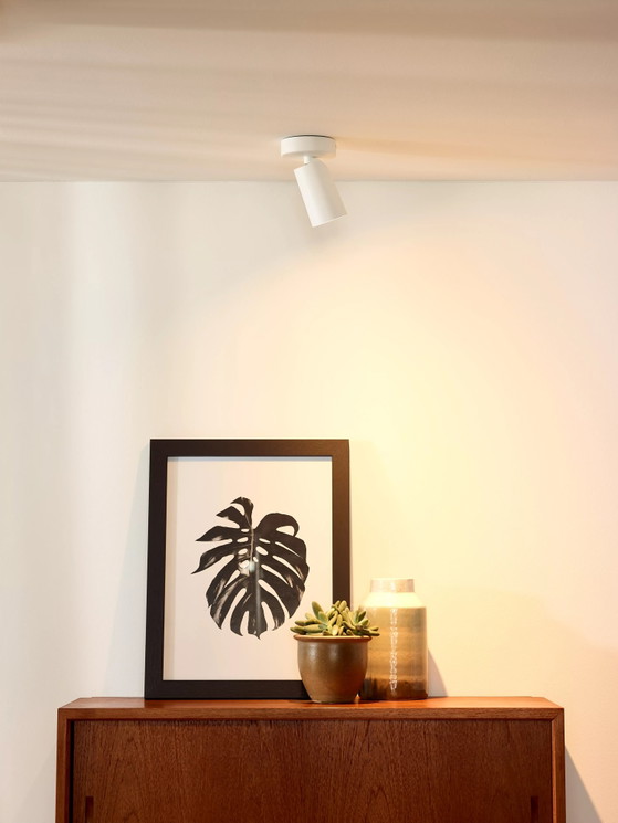 Lucide XYRUS Ceiling Spotlight - Ø 9 cm - LED Dim to Warm - White – Spot lights, Aluminium (photo 2 of 3)