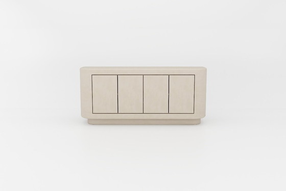 Image 1 of Contemporary Plaster Sideboard with Walnut interior Mortex