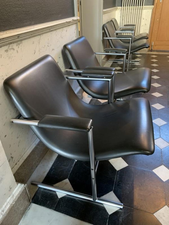 Poltrone in metallo cromato di Rudi Verelst Oslo per Novalux, anni '70, set di 4 – Design (photo 2 of 4)