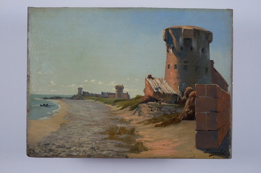 Louis CAREMBAT, Granville Coast, Jersey, August 1898.