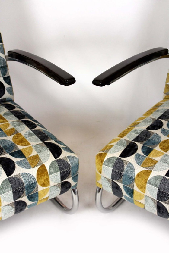 Image 1 of Restored Bauhaus Tubular Armchairs attributed to W. H. Gispen for Mücke Melder, 1930s, Set of 2