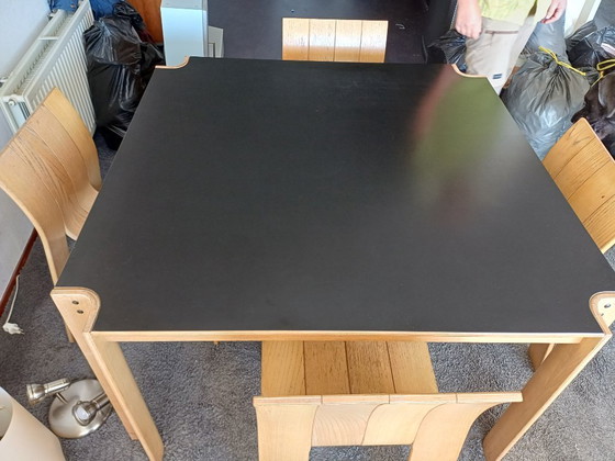 Image 1 of Gijs Bakker, dining area with four strip chairs