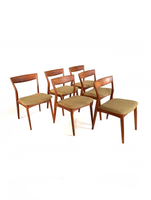 6x Chaises de salle à manger restaurées, Viborg Stolefabrik ‘60