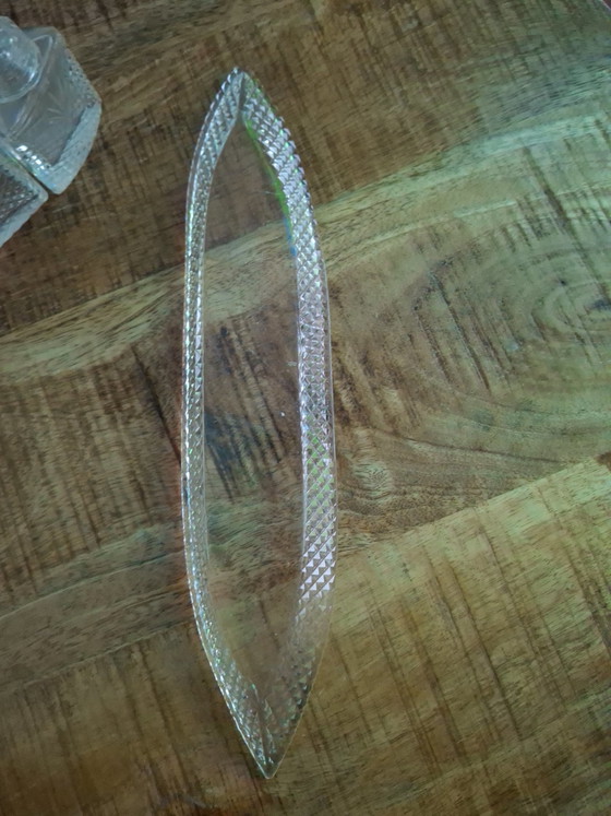 Set van 2 complete Unieke Art Deco Menagestellen / Olie- en Azijnsets – Jaren 30 – Tafelaccessoires, Glass (photo 4 of 4)