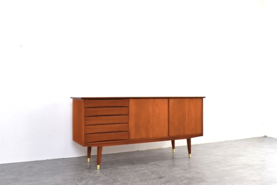 Aparador de teca Mid-Century de Fredrik A. Kayser, Noruega, años 60., Fredrik Kayser, Aparadores, Madera (foto 9 de 15)