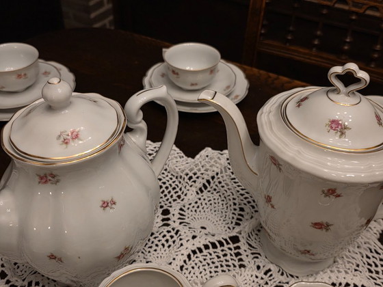 Image 1 of "Prachtig en compleet 10-persoons koffie-/theeservies (mix van Seltmann Weiden Marie-Luise en bijpassend Ćmielów). 