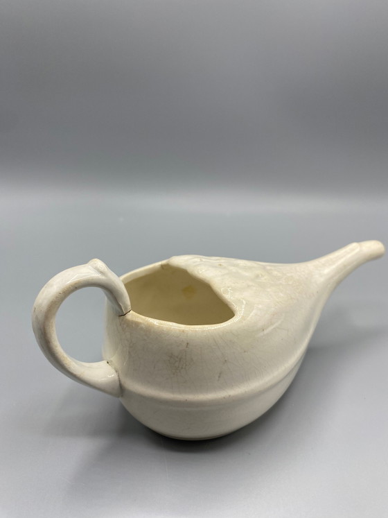 Faience voederbak voor invaliden (eendvormig) – Digoin en Sarreguemines – Decoratieve objecten (photo 3 of 7)