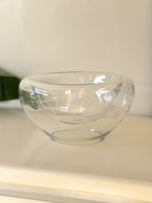 Dubbelwandige Glazen Schaal – Space Age Stijl Centerpiece