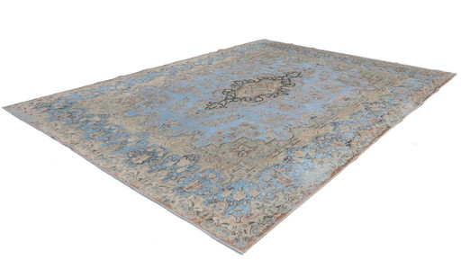 Tappeto orientale originale annodato a mano, stile Art Modern vintage, 408 x 294 cm, condizioni eccellenti