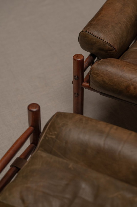 Image 1 of 'Inca' Sessel-Set von Arne Norell, 1960er Jahre