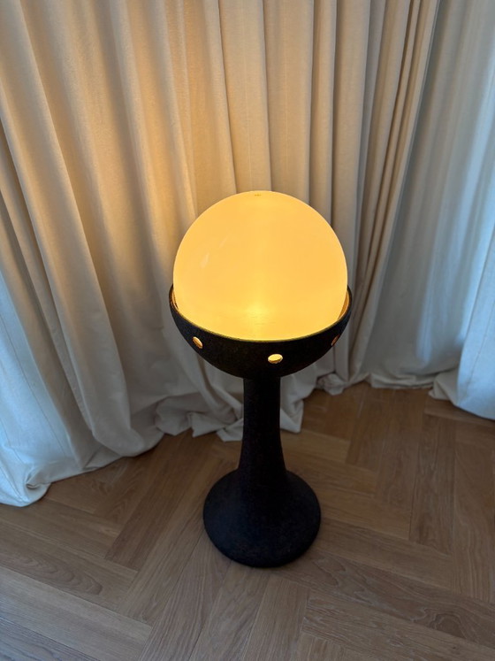 Image 1 of Large Doria Leuchten Vintage Ceramic Brutalist Floor Lamp