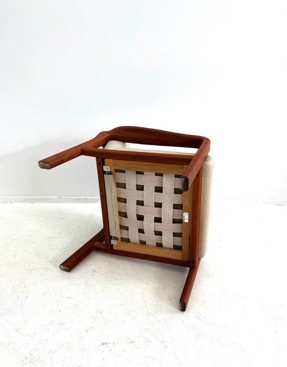 Set di 2 Poltrone danesi vintage, Komfort ‘80 – Legno, Pelle (photo 10 of 10)