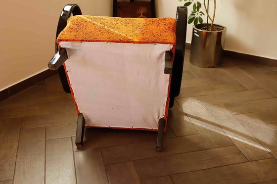 Image 1 of Functionalistische fauteuil C van Jindřich Halabala – Originele bekleding