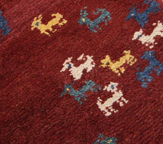 Image 1 of Original Persian carpet Gabbeh Ghashghai Oriental carpet 265 cm x 128 cm Old Natural