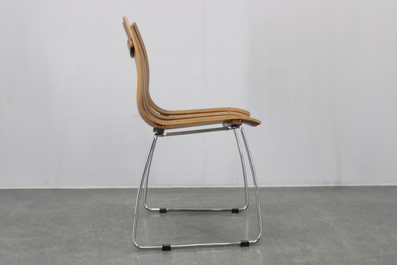 Image 1 of 1980er Satz von sechs skandinavischen Teakholz-Esszimmerstühlen