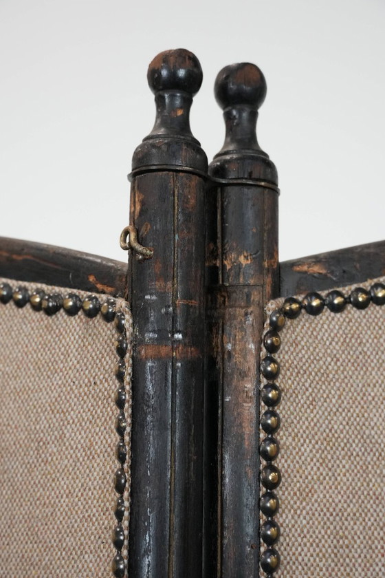 Image 1 of Antique restored bendwood Art Nouveau room divider from the late 19th century
