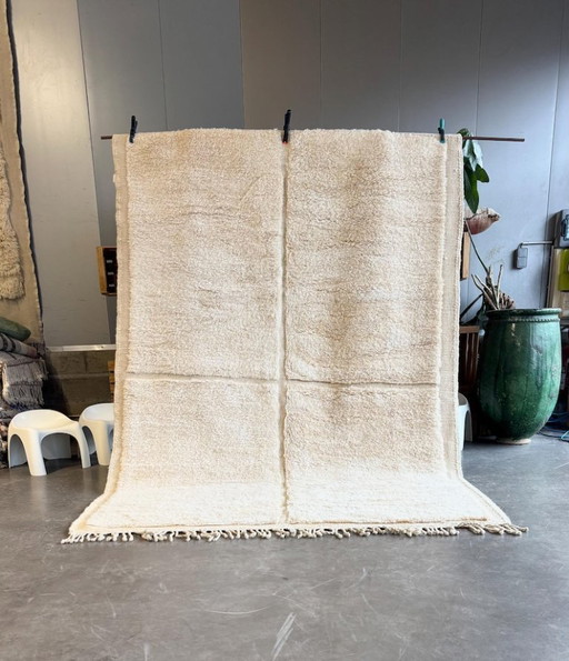Beni Ourain tapijt, authentiek Marokkaans tapijt, 300x200cm, echt wollen tapijt