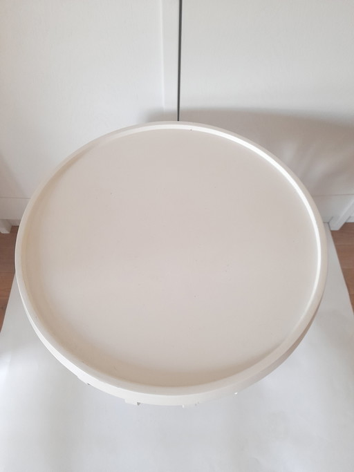 Mesita auxiliar de madera curvada, Habitat años 90