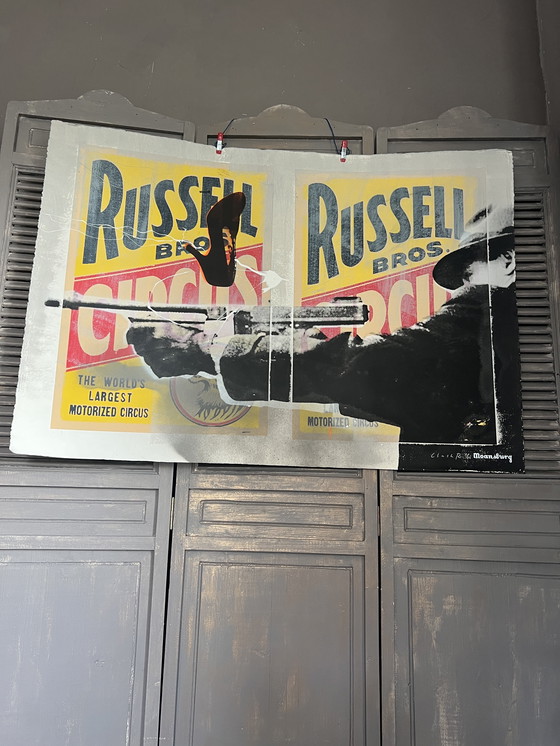 Image 1 of Zeefdruk (108/75cm) Moansburg “Clash R” nr7 vd 10