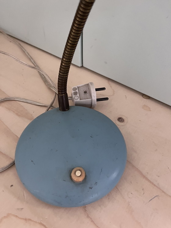 Image 1 of Hala metal blue table lamp