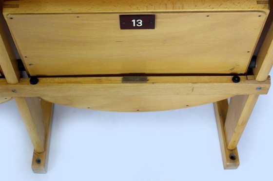 Fauteuils de cinéma vintage de Ton, années 1960, lot de 7 – Chaises pliantes, Wood (photo 3 of 18)