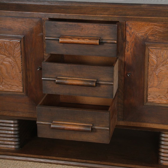 Image 1 of Oak sideboard, French work from the 1940s