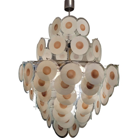 Image 1 of Vintage chandelier by Carlo Nason for Mazzega, Italy 1960s