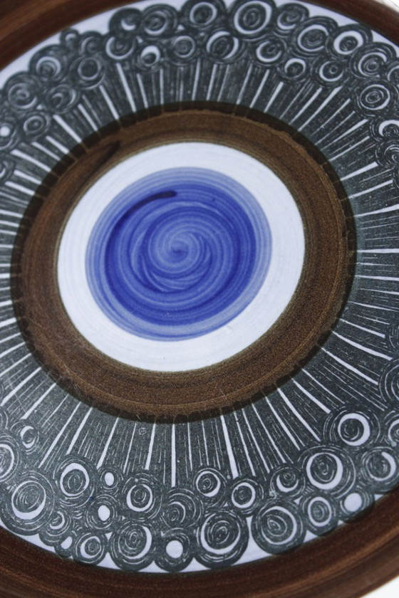 Image 1 of 5 „Amanda“-Teller, entworfen von Christina Campbell für Rörstrand, Schweden, 1970er Jahre