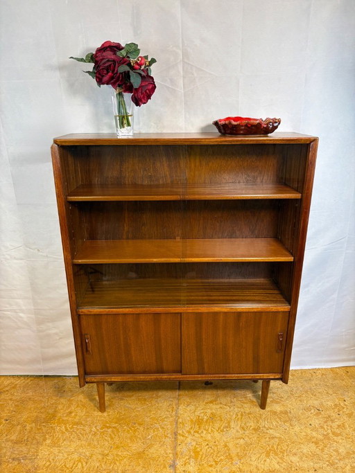 Mid Century Retro Teak Bookcase / Display Cabinet by Herbert E. Gibbs Circa 1960 Danish Design Scandinavian Influence British Qu