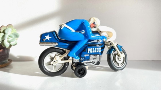 Image 1 of Joustra Metal Motorcycle Toy – Vintage France
