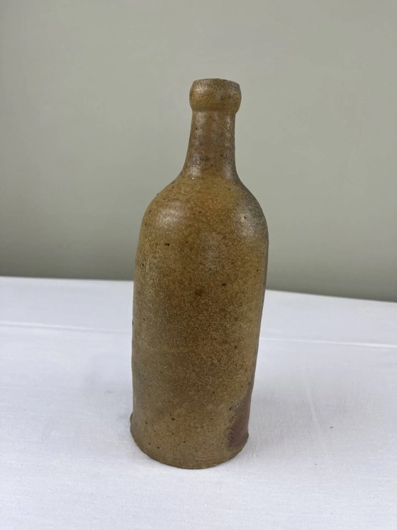 Geflammte Steingutflasche aus dem 19. Jahrhundert. – Gläser & Karaffe, Porcelain, Brutalist (photo 2 of 10)