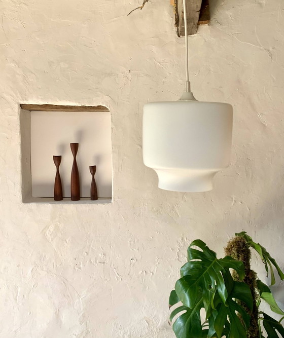 Lampada a sospensione vintage opalina – Lampade a sospensione, Scandinavian (photo 3 of 7)