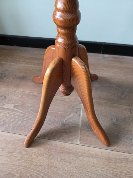 Image 1 of Vintage houten zuil voor plant of decoratie