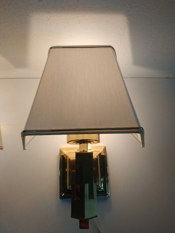 Image 1 of Set Vintage Design 'Hollywood Regency Style' Wandlampjes