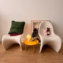 Tavolo Fat-Fat B&B Italia dell'era Y2K PATRICIA URQUIOLA 42cm