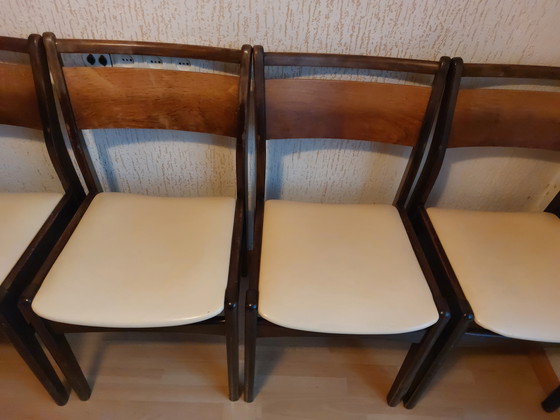 Image 1 of 5x vintage dining room chairs Danish style