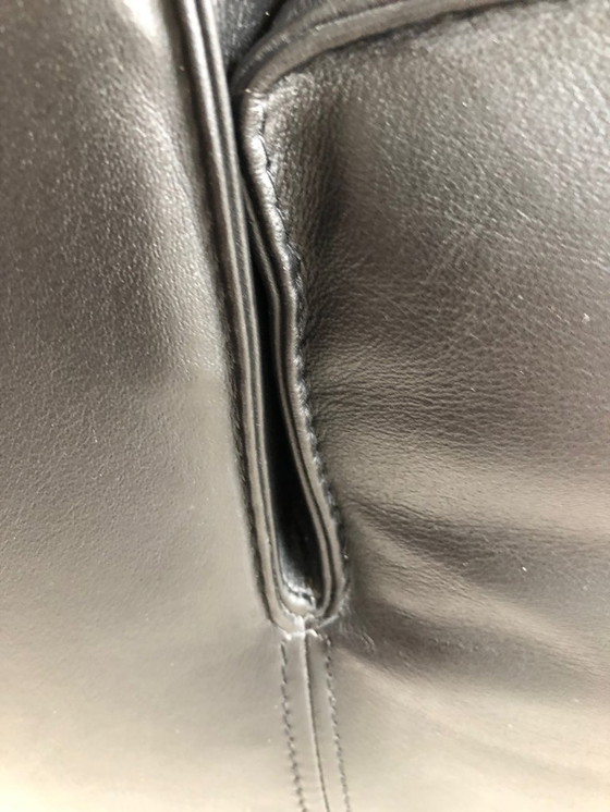 Image 1 of Sofá de dos plazas de cuero negro Gelderland 4800 Henk Vos