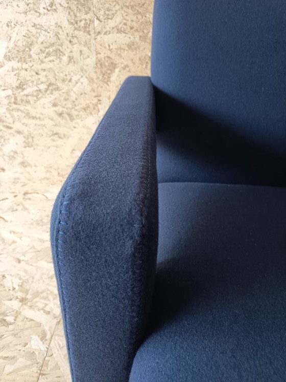 Image 1 of CASSINA Utrecht 637 armchair in Midnight BLUE Kvadrat wool by Gerrit Rietveld