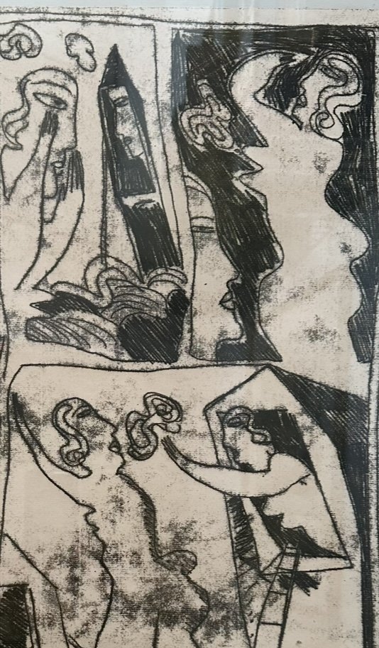 Image 1 of Monotipo "Ménage à Trois" di Toussaint Esser