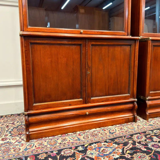 Acquistare un set di librerie inglesi originali Globe Wernicke? - Ampia scelta!, Ottone, Legno, Marrone (foto 12 di 15)