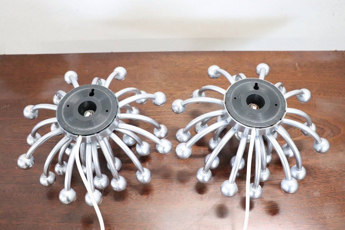 Grande Applique Pistillo Studio Tetrarch Années 70 – 60 Cm De Diamètre