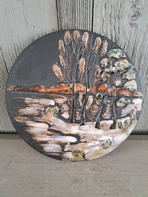 Ruscha art wall plate