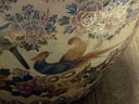 3 very large hand-painted Chinese flower pots/fish bowls