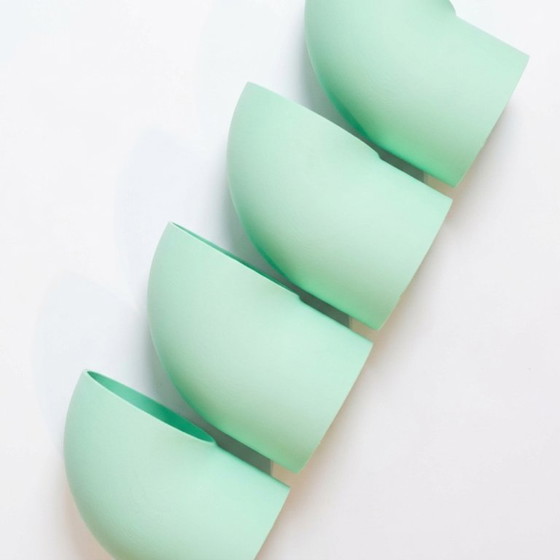 Space Age Panel | 3D Wall Art | Candy Bundle | Wall decoration Midcentury Pink Mint Green Wall Shelf Living (photo 10 of 13)